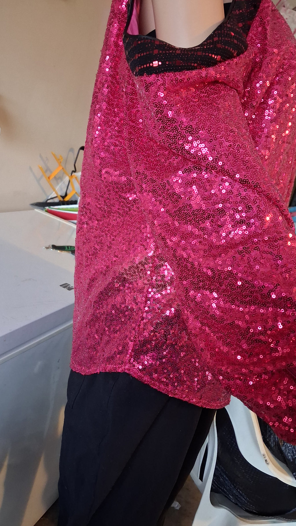 Beautiful Long Sleeve Pink Diamond