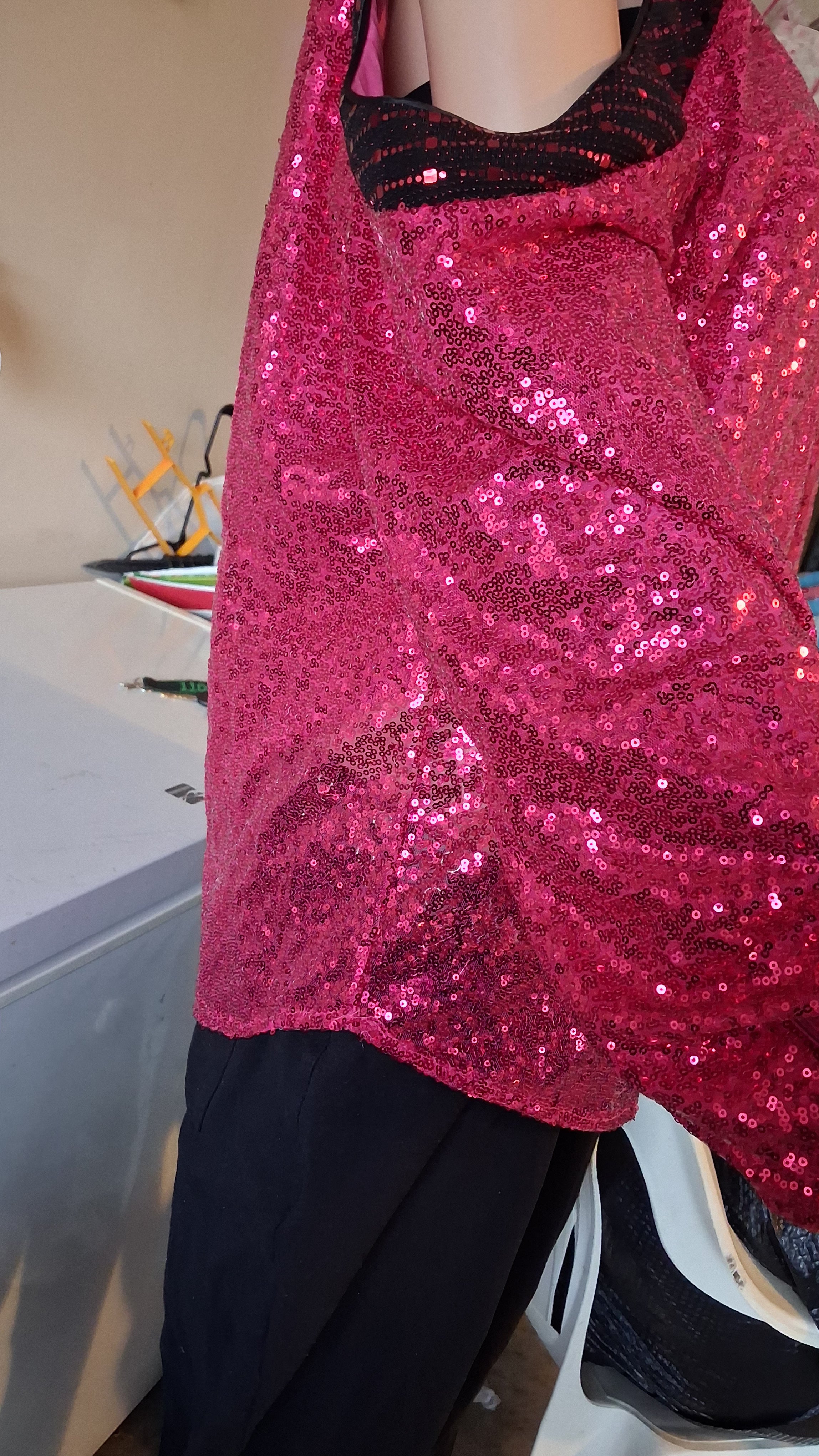 Beautiful Long Sleeve Pink Diamond