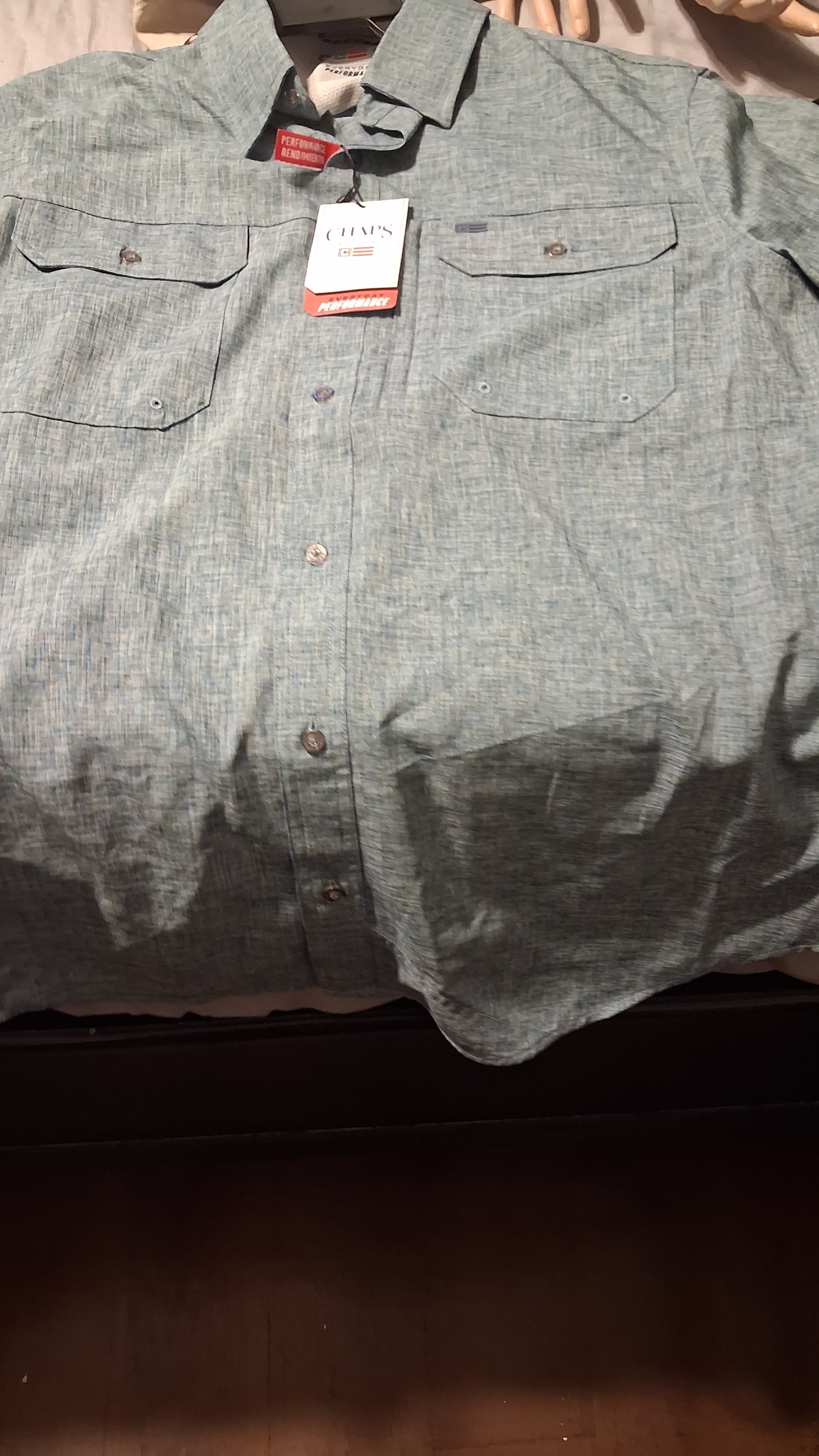 CHAPS SHORT SLEEVE SHIRT