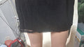 Women's Midnight Black & Silver Glitter Mini Skirt