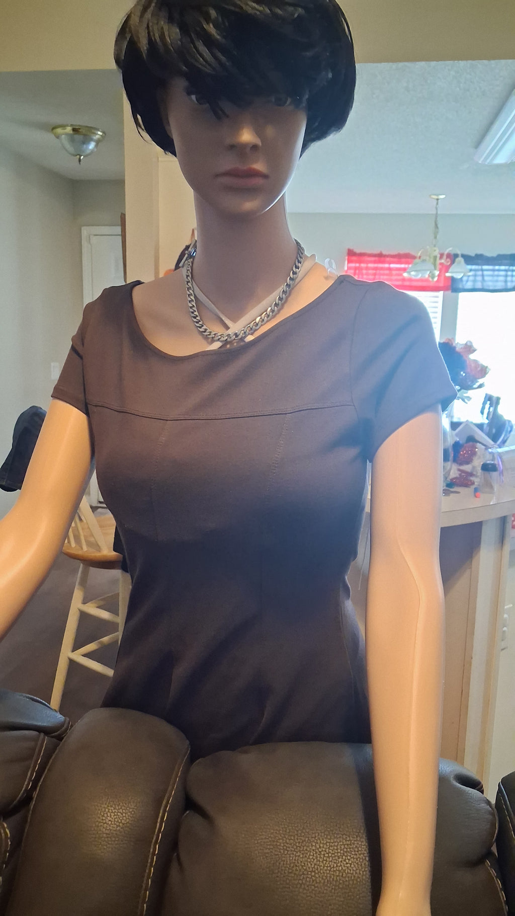 Women's Hershy Chocolate Brown Midi Dress